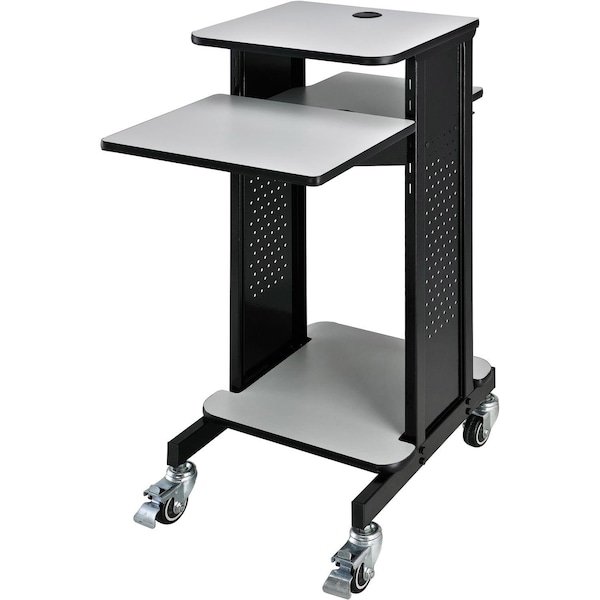 Global Industrial Projector Presentation Cart - Gray & Black 250765GY - main